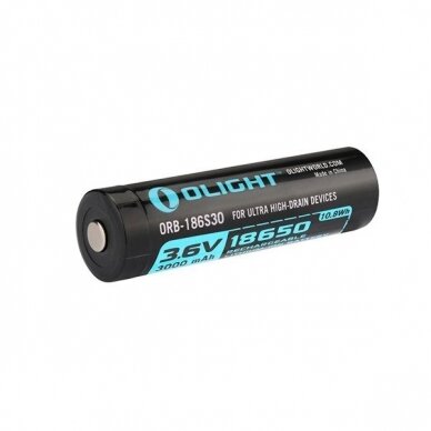 Pakraunamas akumuliatorius Li-Ion Olight  18650 3,6V 3000mAH 1